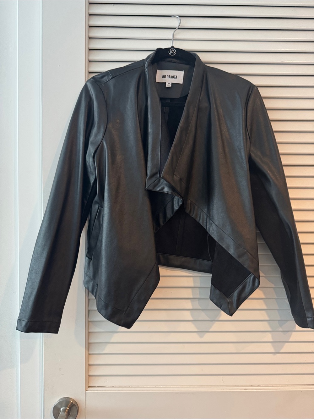 BB Dakota Black Faux Leather Jacket
